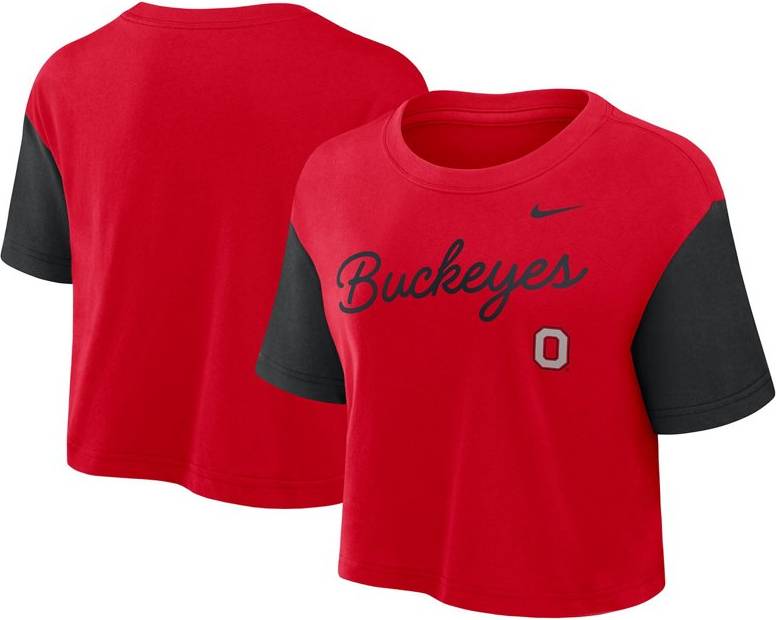 Nike Ohio State Buckeyes Color-Block Script Dri-FIT T-Shirt 2X-Large