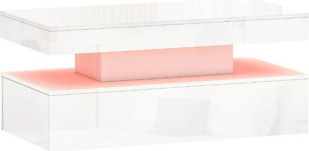 Homcom Led With Storage Coffee Table