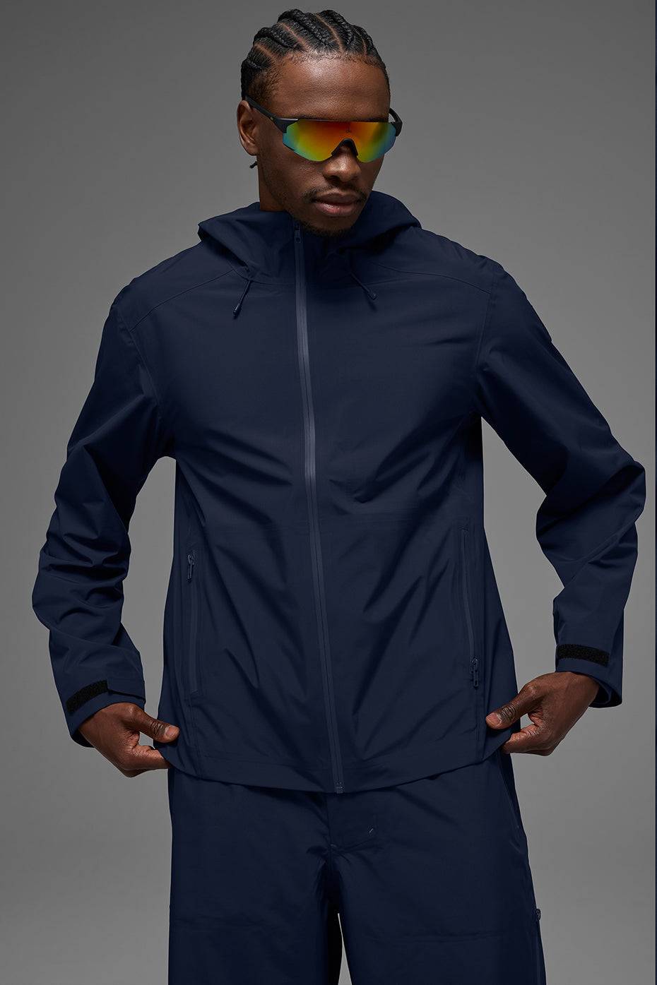 Alo Alpha Shell Jacket - Navy Blue