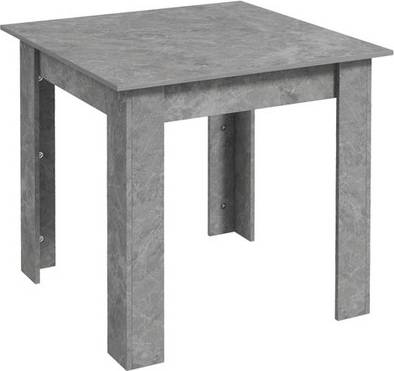 Homcom Modern Square With Faux Cement Effect Dining Table