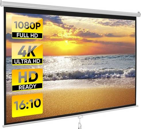 Projector screen 100 inch Segawe 100 Inch 16 10 4K HD Projector Screen