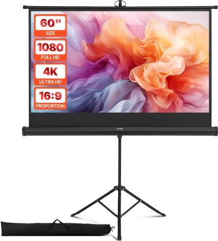 Projector Screen 60 Inch 160° Wide Angle