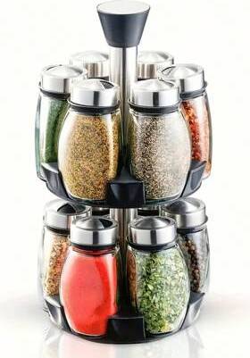 Shein 12 6 Rotating Spice Racks Set