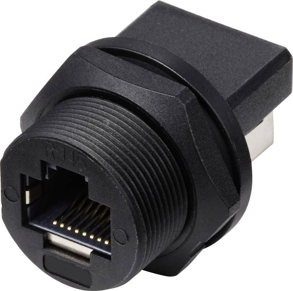 TRU Components TC-E13T-FR6-PRF-180 RJ45 Backlight IP67
