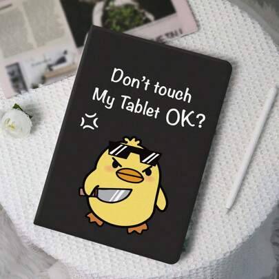 Shein Personalized Duck Cartoon Pattern Tablet Case