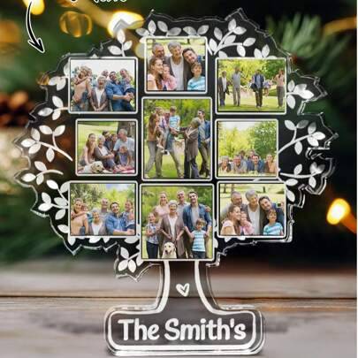 Family picture frames Shein Custom Family Tree Of Life Photo Frame