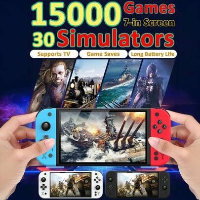 Shein 7-Inch Large Screen Handheld Game Console