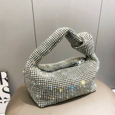 Designer purse Shein Luxury Designer Rhinestone Handbag For Parties - Ladies