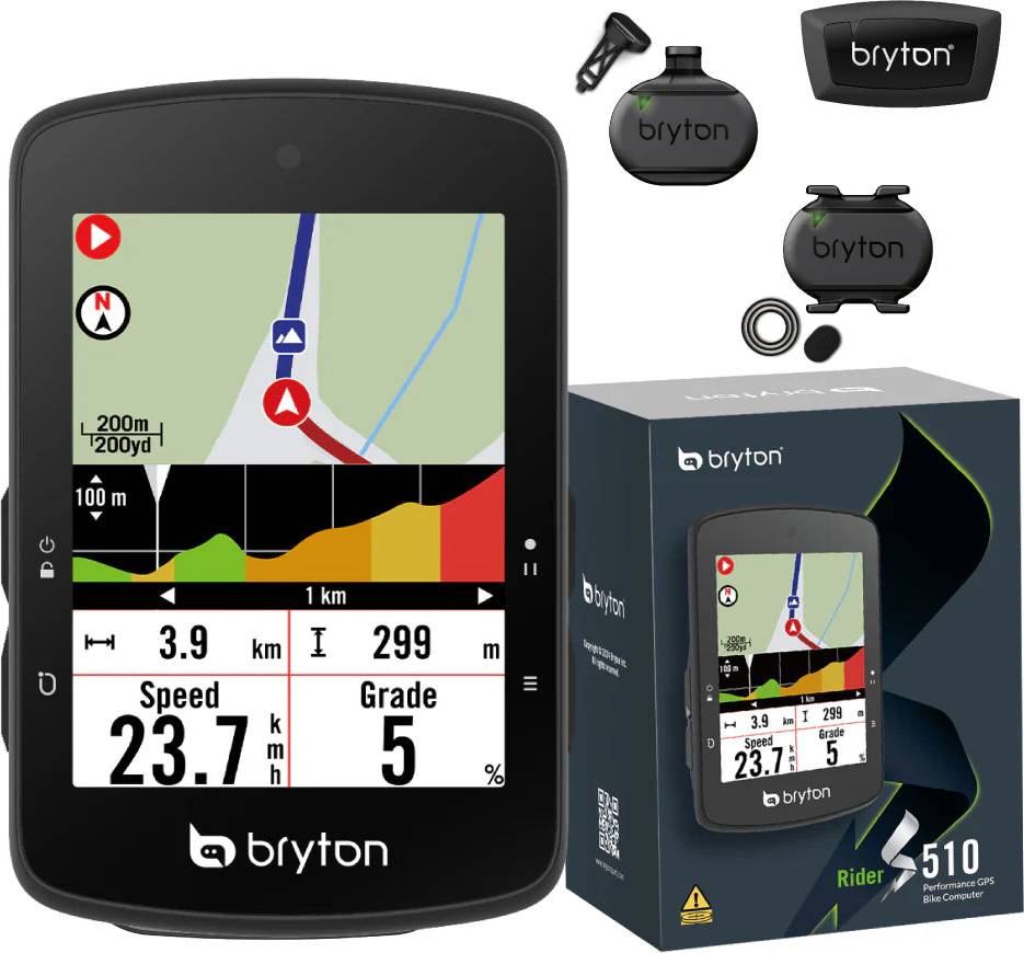 Rider S510 Cycle Computer Bundle