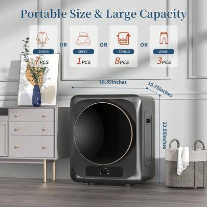 Clothes dryer Shein Portable Electric Compact Laundry Dryer - RVs