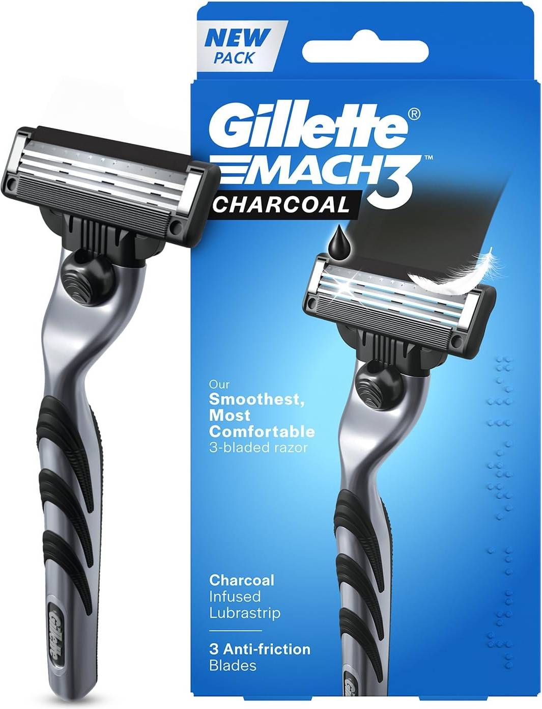 Gillette mach3 Gillette Mach3 Charcoal Shaving Razor