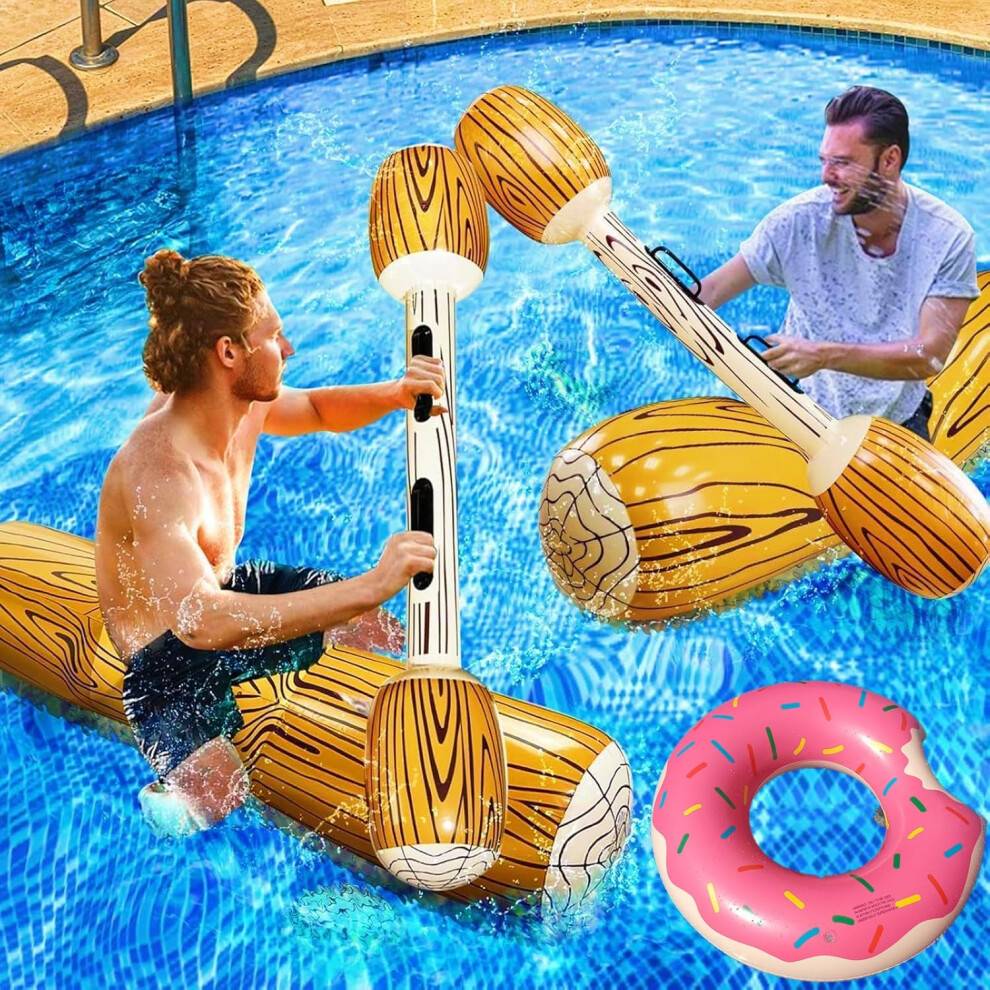 KAHEIGN 5Pcs Inflatable Floating Row Toys
