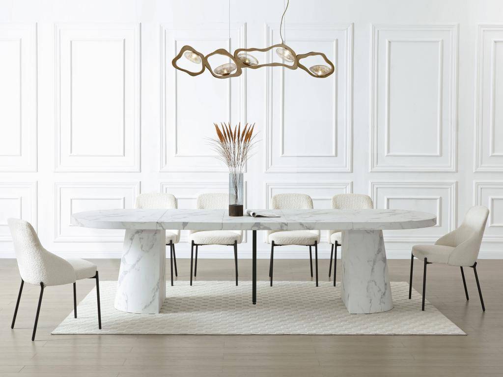 Vente-unique 6 Extendable Dining Table