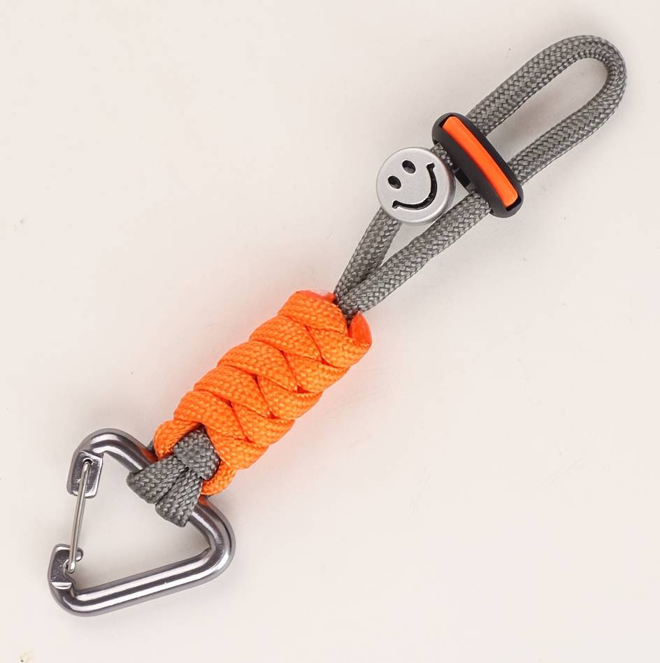 Temu Triangle Braided Keychain Umbrella Rope Hanging - Cute