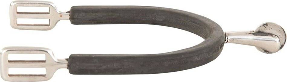Br Riding Spur Sun Wheel Rubber Protection - Argenté
