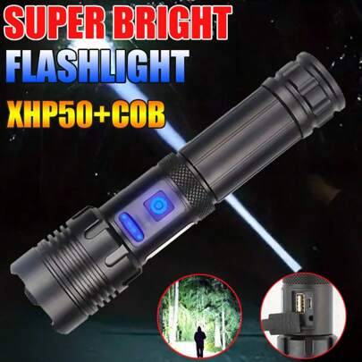 Rechargeable led flashlight Shein Ultra Bright Rechargeable LED Flashlight