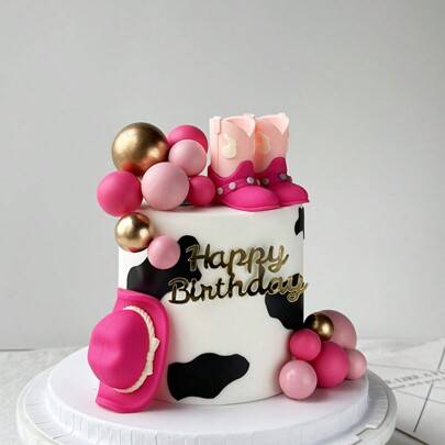 Shein Cowboy Rodeo Decor Soft Cake Decoration