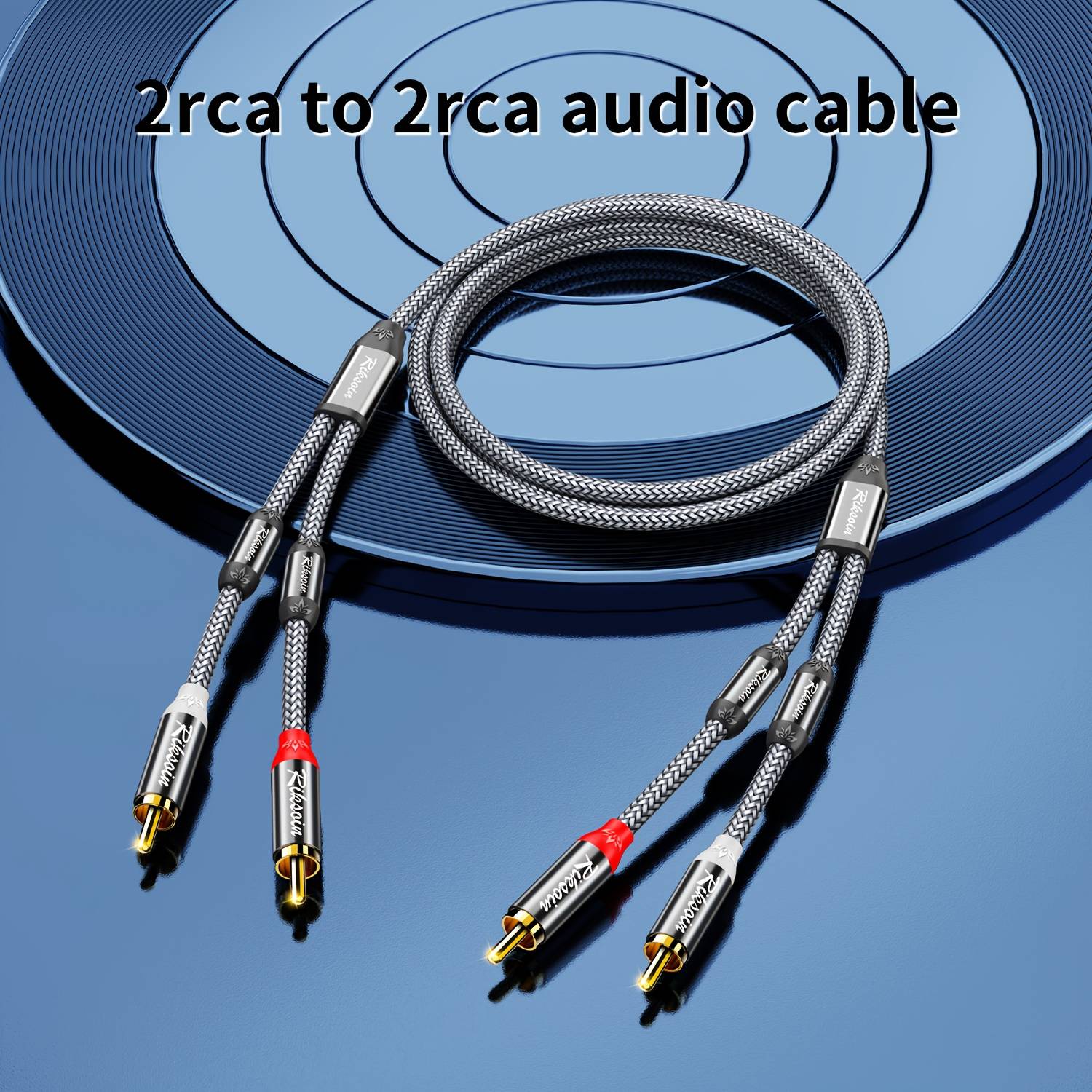 Temu Premium 2 Rca Male To Male Audio Cable
