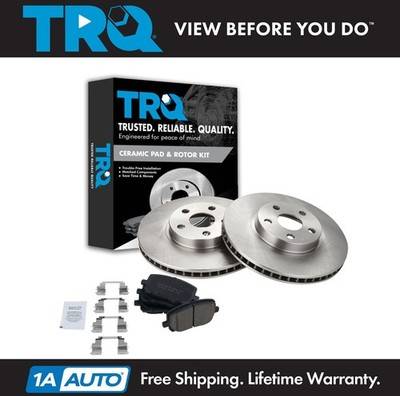 Brake kit T-RQ Front Posi Ceramic Brake Pads Rotors Kit