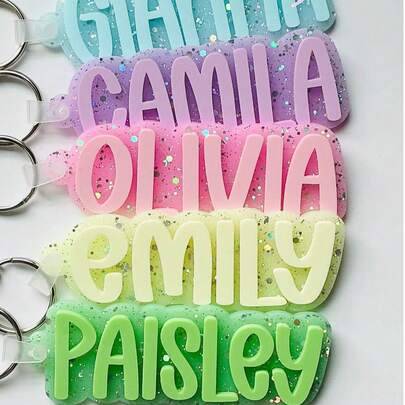 Shein Backpack Keychain Name Tag Personalized Acrylic