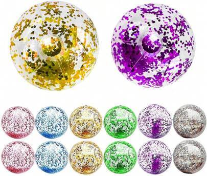 Shein Inflatable Glitter Beach Ball 15.74 Inch