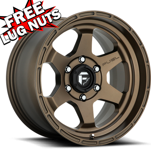 Fuel 18 Inch 18x9 D666 Shok Bronze Wheel Rim