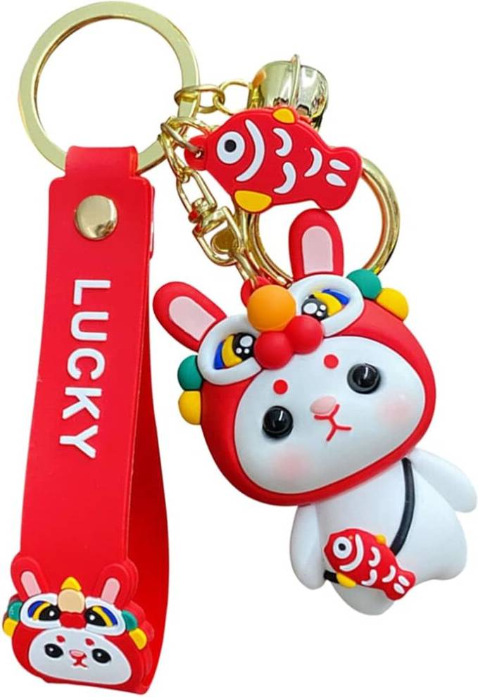 Mascot Bunny Cute Rabbit Keychain Inu Chinese - New Year