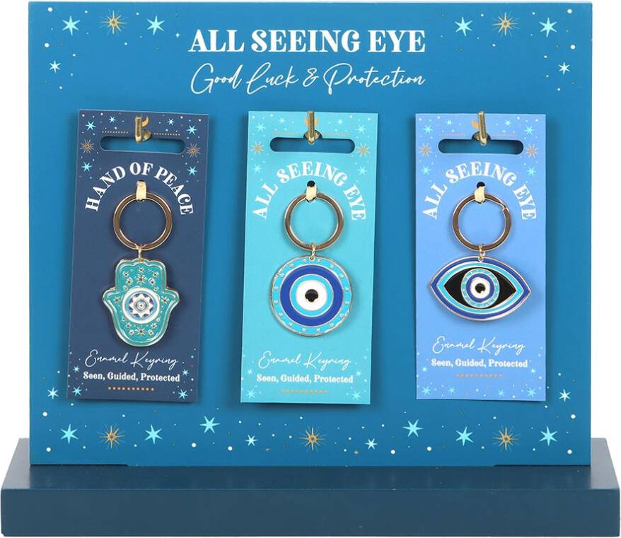 Something Different All Seeing Eye Keyring - Multicoloured