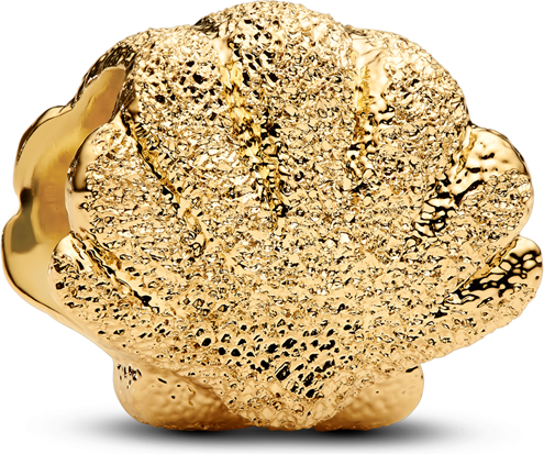 Pandora charm Pandora Textured Shell Mini Charm - No Color