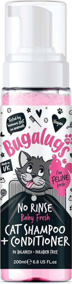 Bugalugs No Rinse Cat Shampoo Conditioner