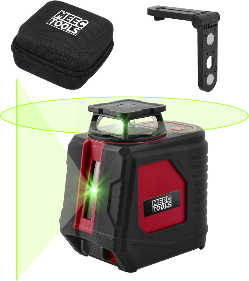 Krysslaser Meec Tools Grønn Krysslaser