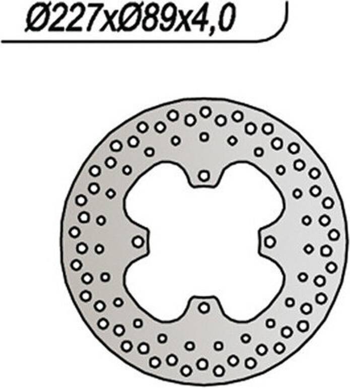NG Round Brake Disc Silver