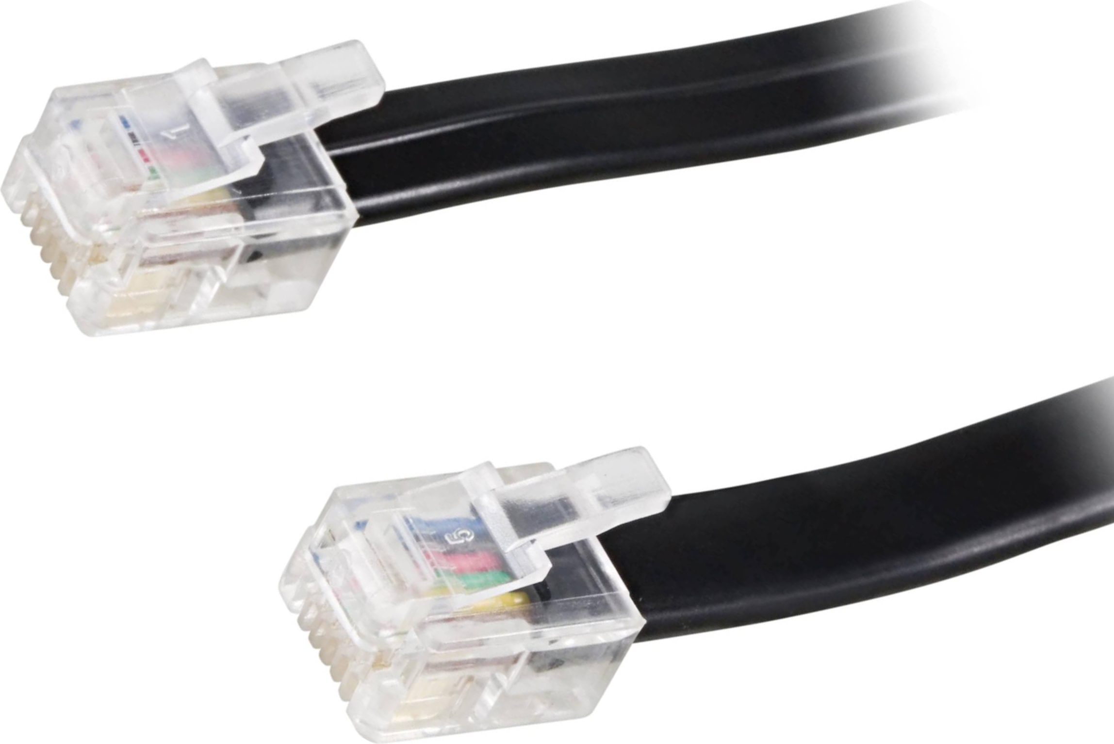 Deltaco Flat RJ12-RJ12 5m