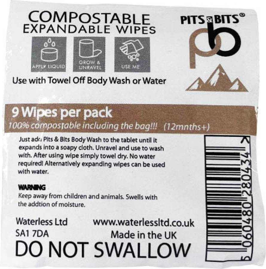 Compostable Expandable Wipes 9pk