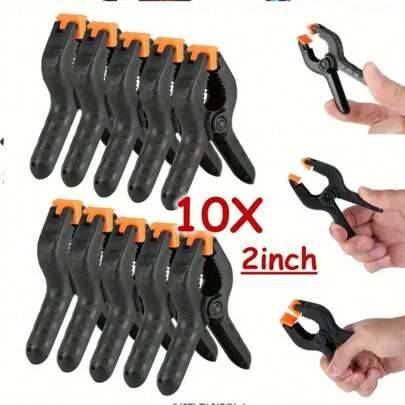 Shein 10pcs 2-Inch Durable Spring Clamp