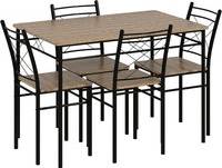 Homcom Modern Table 5 Pieces Dining Set