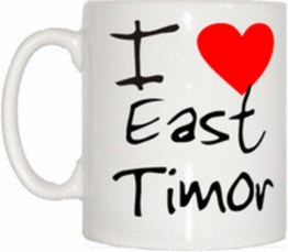 TeeTreeDesigns I Love Heart East Timor Cup & Mug