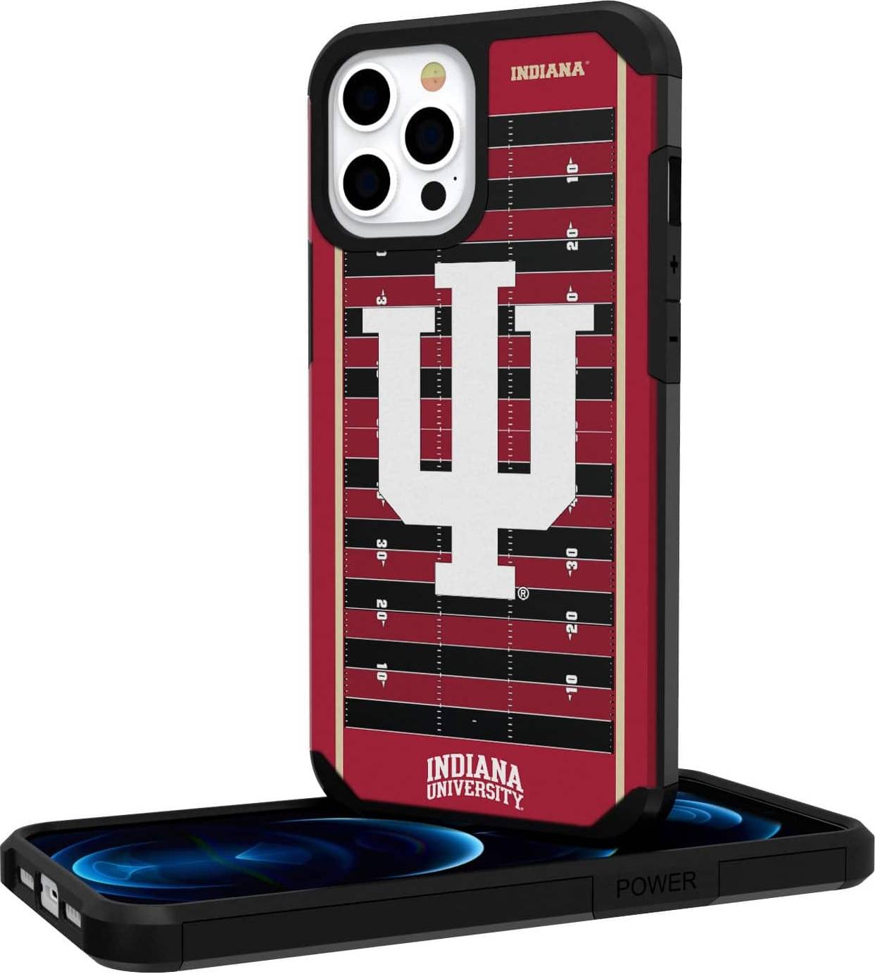 Keyscaper Indiana Hoosiers Field iPhone Rugged Case 14 Pro