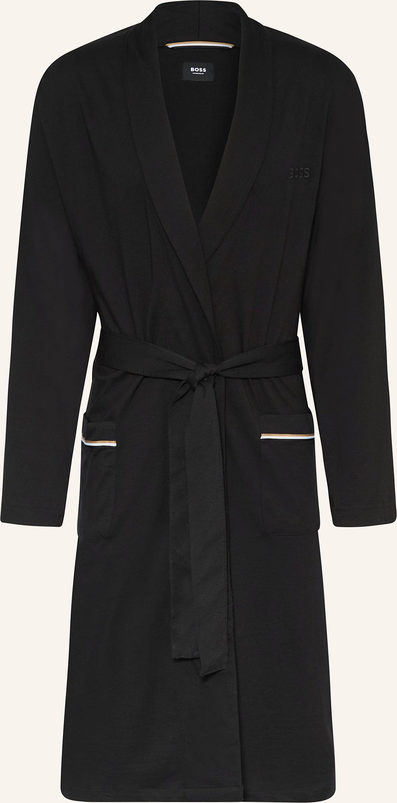 BOSS Bademantel Robe - Schwarz