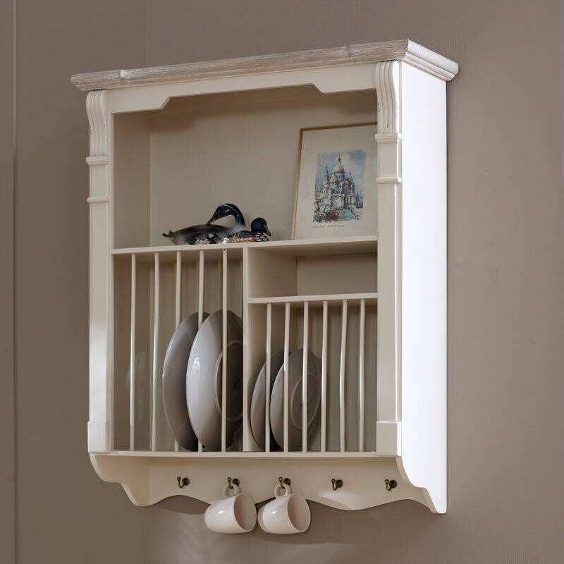 Melody Maison Cream Mounted Plate Rack Lyon Range