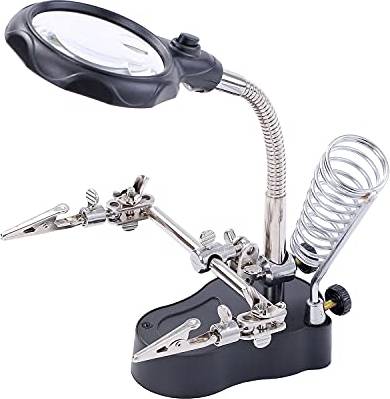 Soldering Magnifying Glass LED Lamp