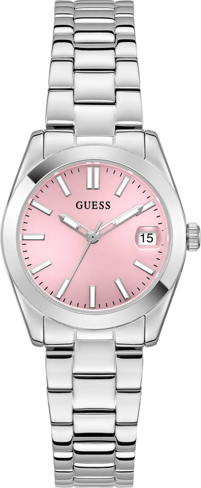 Guess Analog Klocka Alice Rosa Silver