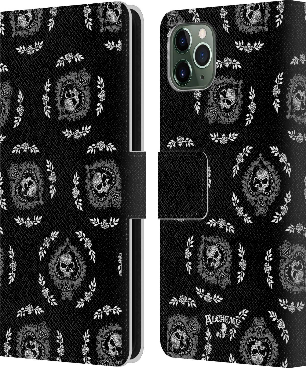 Alchemy Gothic Patterns Leather Book Case