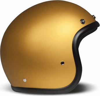 Dmd Retro Jet Helmet Cafe Racer Matte Ochre