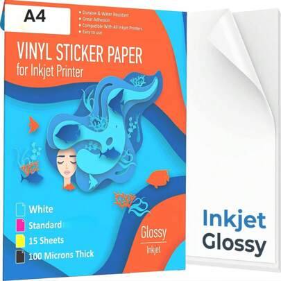 A4 paper Shein Inkjet Printable Vinyl Sticker Paper A4