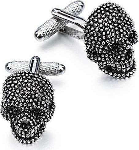 ART Skull Gothic Cufflinks Presented In Cufflink Box - Black