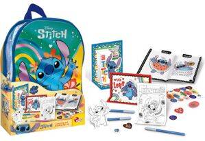 Disney Stitch Backpack With Colouring Set