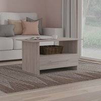 Swift Bottom Drawer Light Grey Coffee Table
