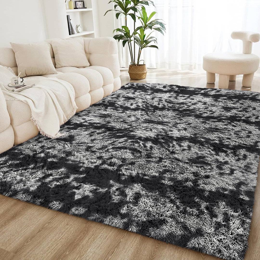 Patterned Machine Tufted Shag Area Rug 80 x 300 cm