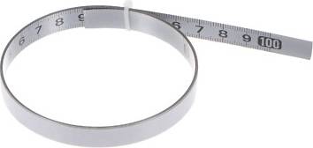 Uxcell Adhesive Back Measure 100cm Steel Sticky Ruler Measurement Tape